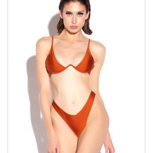 Copper Underwire Swimsuit Bikini